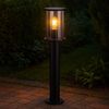 Stehlampe Außenleuchte, Metall, schwarz, wetterfest, H 60 cm Bild 5