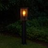 Stehlampe Außenleuchte, Metall, schwarz, wetterfest, H 60 cm Bild 4
