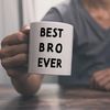 speecheese Tasse Bester Bruder Kaffeebecher mit Spruch Best bro ever Bild 2