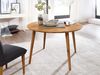 Möbel-Eins ASCON Esstisch XL / Ausziehtisch rund 120/165 cm, Material Massivholz, Wildeiche geölt Bild 2