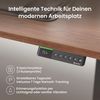 Desktopia Pro X - Elektrisch höhenverstellbarer Schreibtisch / Ergonomischer Tisch mit Memory-Funktion, Nussbaum, Gestell Schwarz, 180x80 cm Bild 5
