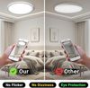 LQWELL® Deckenleuchte LED Deckenlampe, 1,6CM Ultradünn Rund Flach IP44 Wasserfest Badlampe 18W 6500K 1700LM Modern für Wohnzimmer Badezimmer Schlafzimmer Küche Balkon Keller Büro, 220 * 16mm Bild 4