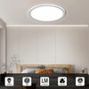 LQWELL® Deckenleuchte LED Deckenlampe, 1,6CM Ultradünn Rund Flach IP44 Wasserfest Badlampe 18W 6500K 1700LM Modern für Wohnzimmer Badezimmer Schlafzimmer Küche Balkon Keller Büro, 220 * 16mm Bild 2