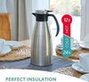 Emsa 514499 Isolierkanne |1,5 Liter | Quick Tip Verschluss, Soft Grip | Edelstahl | schwarz & 514549 CLIP & CLOSE Eiswürfelbox | mit Frischedeckel Bild 4