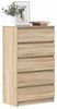 vidaXL Schubladenschrank Sonoma-Eiche 60 x 36 x 103 cm Holzwerkstoff Bild 4
