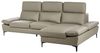 Ecksofa 4-Sitzer FARILA Echtleder Taupe verstellbar linksseitig Bild 4