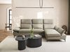 Ecksofa 4-Sitzer FARILA Echtleder Taupe verstellbar linksseitig Bild 2