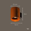 SLV 1004651 RUSTY© UP DOWN WL Outdoor LED Wandaufbauleuchte rund rost CCT switch 3000 4000K Bild 2