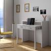 Habitdesign, ausziehbarer Schreibtisch Konsole in Artik weiß – kompakter Tisch für Büro, Flur oder Arbeitszimmer, Maße: 98,5 x 87,5 x 36–70 cm (B x H x T) Bild 2