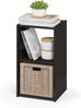 Furinno Pelli kubischer Aufbewahrungsschrank mit 2 Fächern, holz, Espresso, 29.49 x 31.09 x 61.39 cm Bild 1