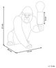 Tischlampe Gorilla HARAMBE Gold Bild 3