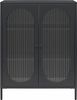 loft24 Highboard Luna, Anrichte aus Metall mit 2 Glastüren Bild 3