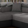 Menzzo Antoni Schlafsofa, Schwarz/Grau 200 Bild 5