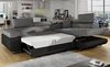 Menzzo Antoni Schlafsofa, Schwarz/Grau 200 Bild 3