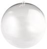 Plastik-Kugel, 2 tlg, 18 cm, mit 15 mm Loch für LED Kette, kristall Bild 1