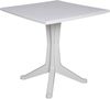 Dmora - Außentisch Trani, festes quadratisches Regal, Mehrzweck-Gartentisch, 100% Made in Italy, 70 x 70 x 72 cm, Weiß Bild 3