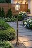 Arnusa LED Solarleuchte Gartenlaterne Außenleuchte Sockelleuchte 175cm Klassisch Solarlampe, Farbwechsel, LED fest integriert, warmweiß, kaltweiß, kabellos mit Dämmerungssensor Bild 5