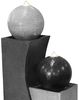 Dehner Gartenbrunnen Ying Yang LED, ca. 94 x 41.5 x 24 cm, Polyresin, 41,5 cm Breite, ästhetisches Kunststein-Wasserspiel inkl. Beleuchtung, Pumpe und Trafo Bild 3
