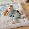 Krabbeldecke be happy, howa, Baby Spielmatte weich gepolstert, Baumwolle, Strick, 100x100x7cm Bild 4