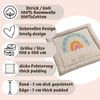 Krabbeldecke be happy, howa, Baby Spielmatte weich gepolstert, Baumwolle, Strick, 100x100x7cm Bild 5