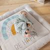 Krabbeldecke be happy, howa, Baby Spielmatte weich gepolstert, Baumwolle, Strick, 100x100x7cm Bild 3