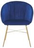 Menzzo Polsterstühle, Metall, Blau, L61 x T59 x H80 cm Bild 4
