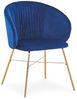 Menzzo Polsterstühle, Metall, Blau, L61 x T59 x H80 cm Bild 1