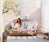 Dehner Gartenlounge-Set Lounge-Sofa Tulum, 3-Sitzer Sofa inkl. Polster, 208 x 97 x 76 cm, modernes, hochwertiges Outdoor-Sofa mit wasserabweisendem Bezug Bild 2