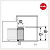 HAILO Abfallsorter UNO 18 Edelstahl/weiß ab 45 cm Schrankbreite Bild 4