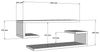 Modern Wall Shelf (2 Pieces), Sapphire Oak, 60 x 15 x 19.6 cm | 100% Melamine Coated Particle Board, 18 mm Thick | Stylish Scandinavian Design for Home & Office Bild 2