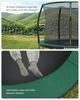 Songmics Trampolin mit Leiter, Sicherheitsnetz und gepolsterten Stangen, Stahl dunkelgrün, Ø 305 cm Bild 5