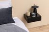 AC Design Furniture Asta Schwarzer Quadratischer Nachttisch mit 1 Schublade, zur Wandmontage, minimalistisches Design, Organisation des Schlafzimmers, B: 37 x H: 13 x T: 32 cm Bild 2