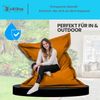 BuBiBag XXL Sitzsack, Outdoor Sitzsäcke für Kinder und Erwachsene, Bodenkissen Beanbag Fatboy wetterfest (Orange 190x145 cm) Bild 4