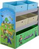 MINECRAFT - Spieleregal, Bücherregal, Stauraumregal mit 5 Stoffboxen, Kindermöbel mit buntem Design Bild 4