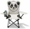 Mojawo Klappstuhl Kinder Anglersessel Hellgrau mit Getränkehalter und Tasche Motiv Panda Bild 2