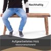DESIGN DELIGHTS Sitzbank HOLZBANK "MALU 120", Holz massivholz, 120 cm, Baumkante Sitzbank Bild 3