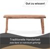 DESIGN DELIGHTS Sitzbank HOLZBANK "MALU 120", Holz massivholz, 120 cm, Baumkante Sitzbank Bild 5