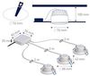 Müller Licht tint LED Einbauleuchte 3er Set weiß Ø 9 cm RGBW Smart Bild 4