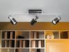 Eglo 30834 Spot LED DAVIDA 1 Stahl nickel-nero,GU10 max. 3X4,6W L:58cm B:7cm 3000K Bild 3