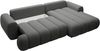 Vente-unique - FRIDORA Sofa Stoff Grau - B 168 cm x H 81 cm x L 272 cm Bild 5
