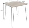 riess-ambiente Esstisch SCORPION 70cm Akazie braun – Metall, Hairpin Legs, Retro, massiv (Einzelartikel, 1-St), Kompakt, quadratisch, Vintage Tisch mit Metallbeinen schwarz Bild 3