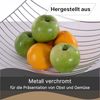 DESIGN DELIGHTS Obstschale Früchtekorb PLATEAU, 34 cm, Metall verchromt Obstkorb, Obstschale, Metall Bild 5