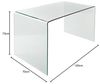 riess-ambiente Schreibtisch FANTOME 120cm transparent, Arbeitszimmer · Glas · Modern Design · Home Office Bild 3