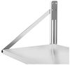 Royal Catering Hängeregal Wandbord klappbar 40 kg Wandregal 80x45 cm Edelstahl Küchenregal Bild 5
