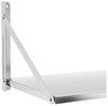 Royal Catering Hängeregal Wandbord klappbar 40 kg Wandregal 80x45 cm Edelstahl Küchenregal Bild 3