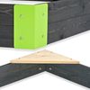 Exit Holz Sandkasten Aksent M | Grau | 160 x 140 x 21 cm Bild 5