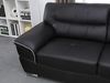 Vente-unique - THIBAULT Couchgarnitur Leder Schwarz - B 93 cm x H 87 cm x L 168 cm210 cm Bild 5
