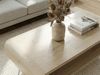 Couchtisch Mango Massivholz white wash 90cm - Design Wohnzimmertisch mit Metall Beine - Rechteckiger Sofatisch Ablage Retro - Loungetisch Holz - Natur Beistelltisch Handmade Bild 5