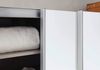 Rauch Möbel Minosa Schuhschrank/Garderobenschrank mit Schwebetüren 2-türig, Eiche Sonoma/Weiß, inkl. Zubehörpaket Basic 7 Einlegeböden 1 ausziehbarer Kleiderbügelhalter, BxHxT 137 x 197 x 48 cm Bild 5