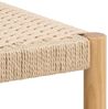 AC Design Furniture Sofie Hocker, Off White Papiergeflecht, Gestell NC lackiert Kiefer mit geflochtenes Muster, 35 x 35 x 45 cm Bild 4